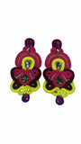 MAGENTA LIME SOUTACHE